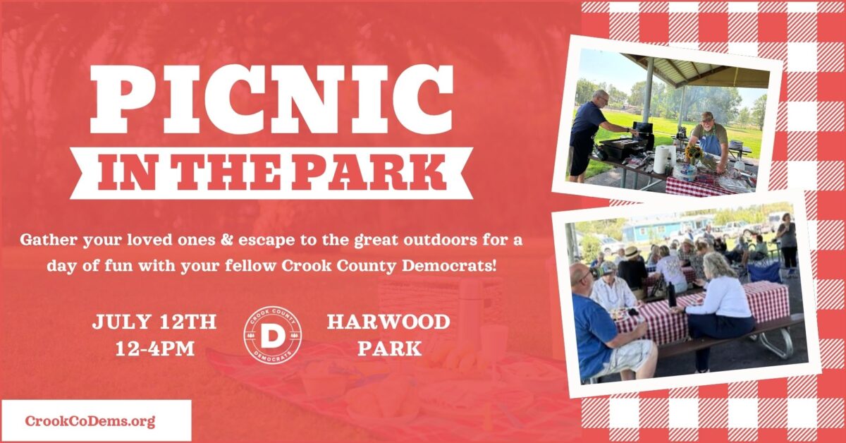 Crook County Democrats 2025 Picnic July 12 2025