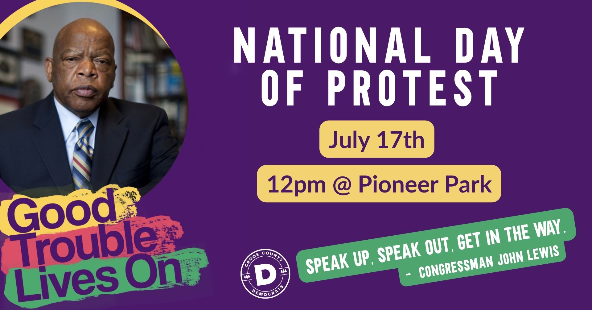 Good Trouble national protest Prineville OR July 17 2025