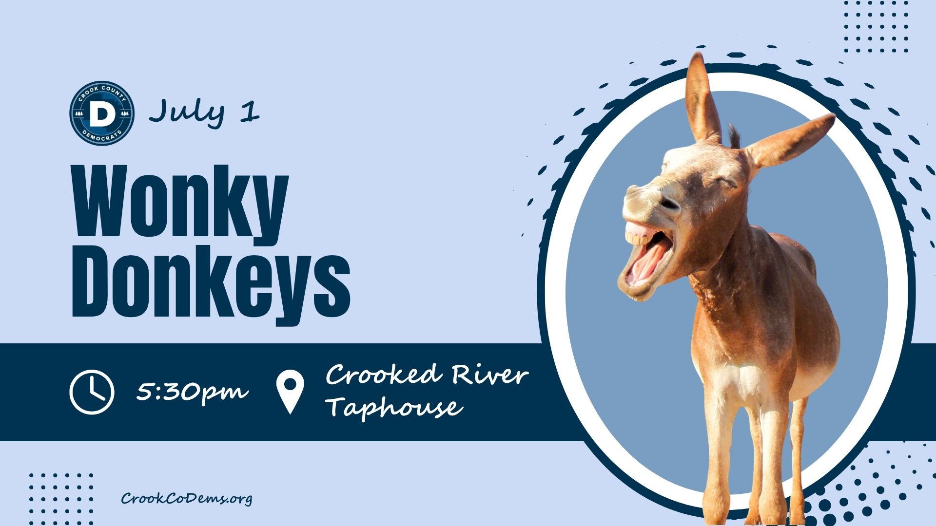 Crook County Democrats Wonky Donkeys July 1 2026