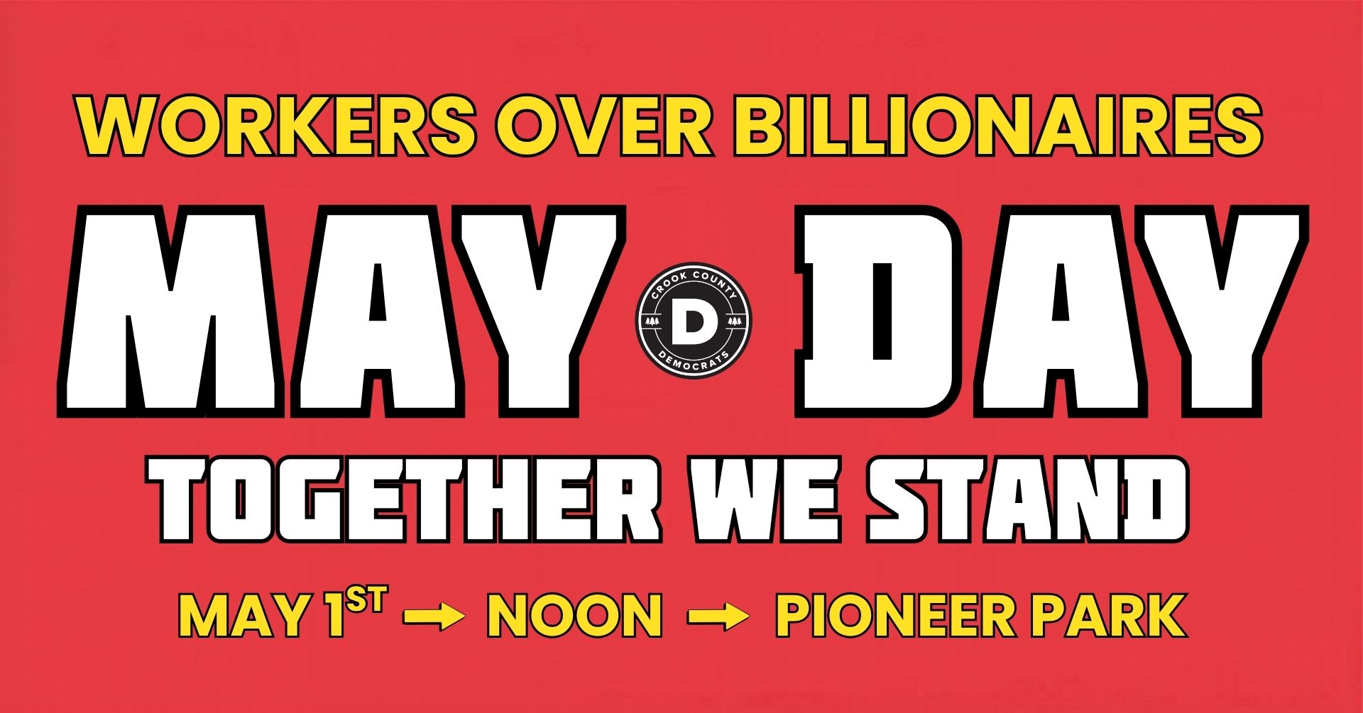 May Day protest May 1 2026 Pioneer Park