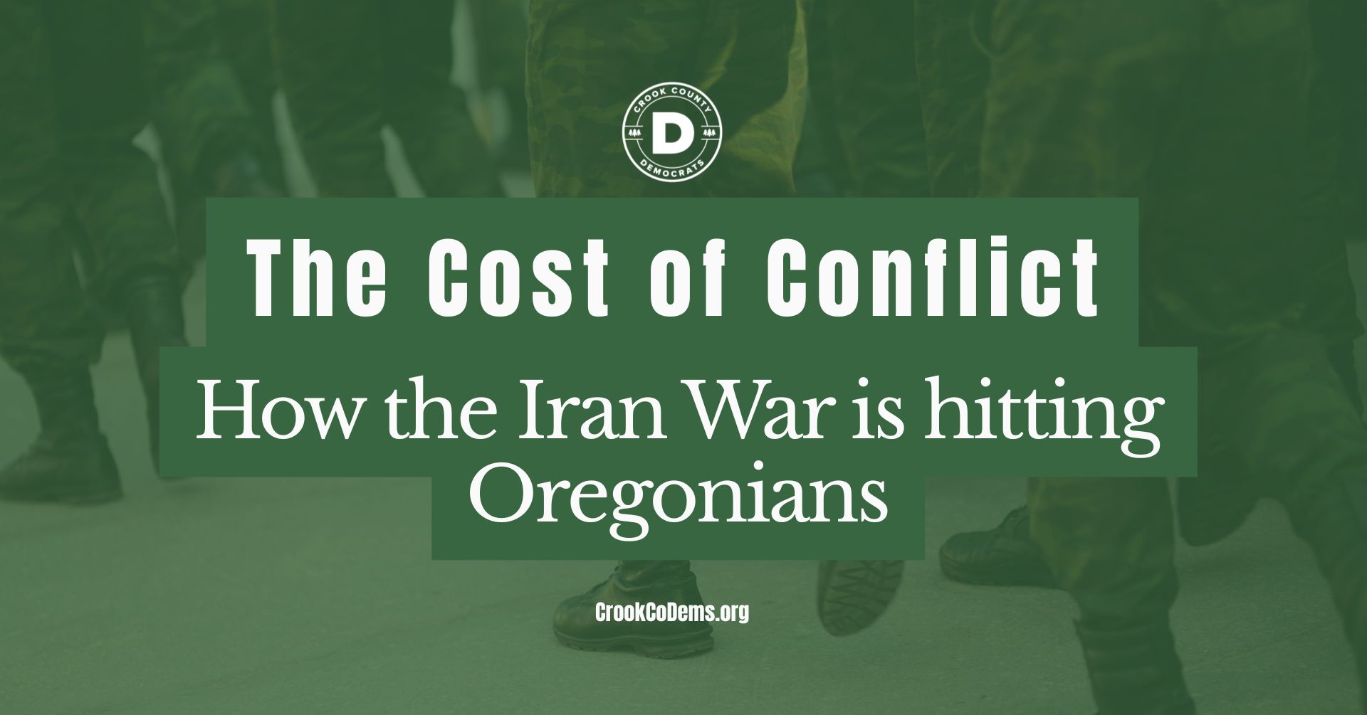 The cost of war for Oregonians
