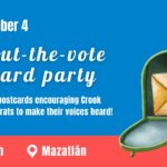 GOTV postcard party October 4