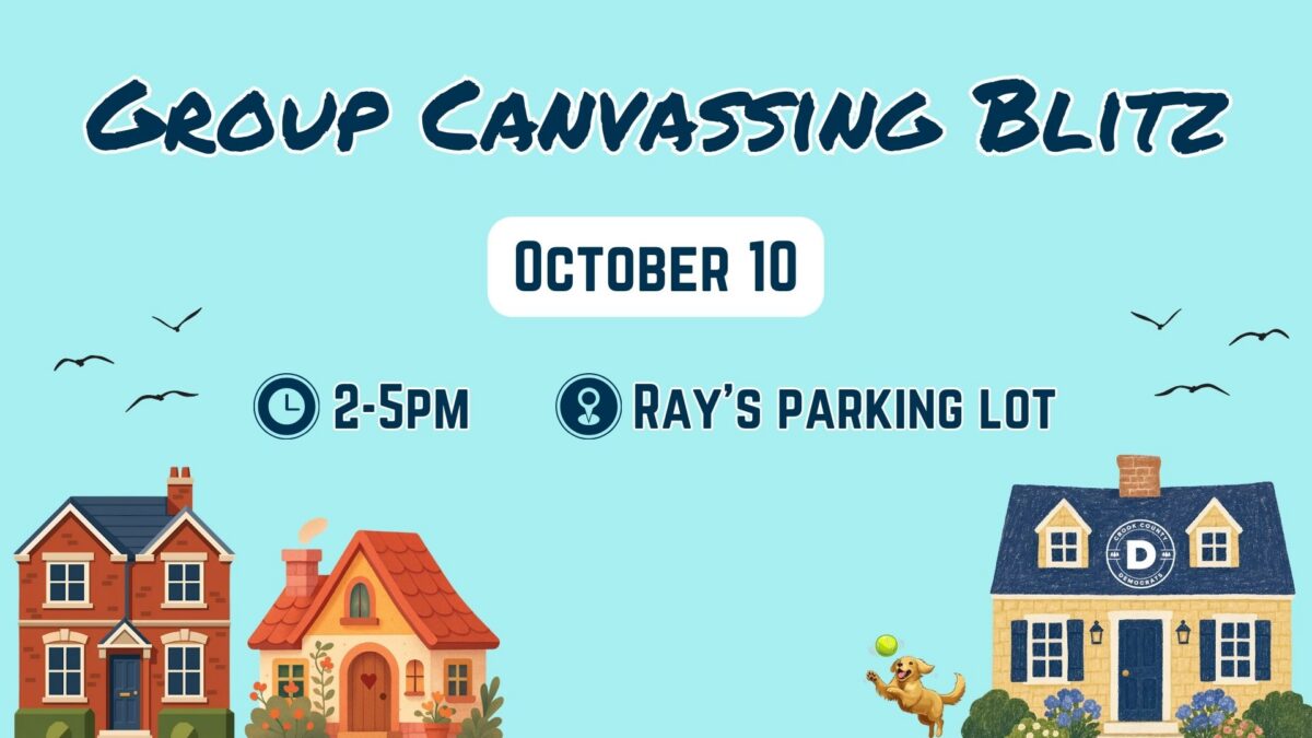 Group canvassing blitz October 10 2026 Rays parking lot