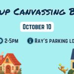 Group canvassing blitz October 10 2026 Rays parking lot